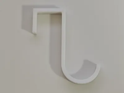 [Customizable] S-shaped door hook / Square tube hook