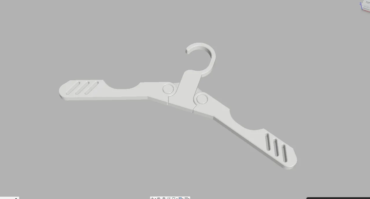 Foldable Clothes Hanger (print-in-place) view 3