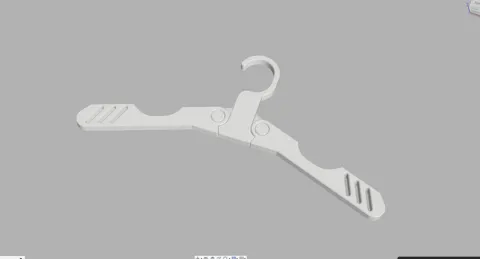 Foldable Clothes Hanger (print-in-place) view 3