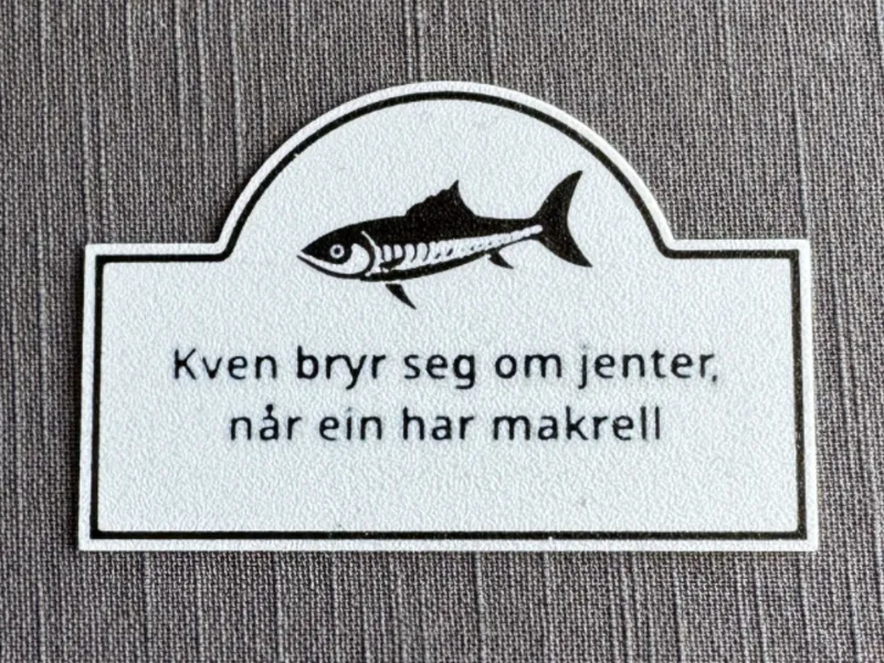Funny sign - Mackerel