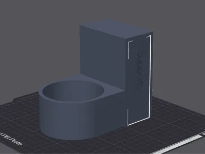 Bottle holder for Malm bed with headboard