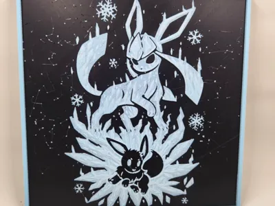 Eevee Evolution Glaceon Hueforge