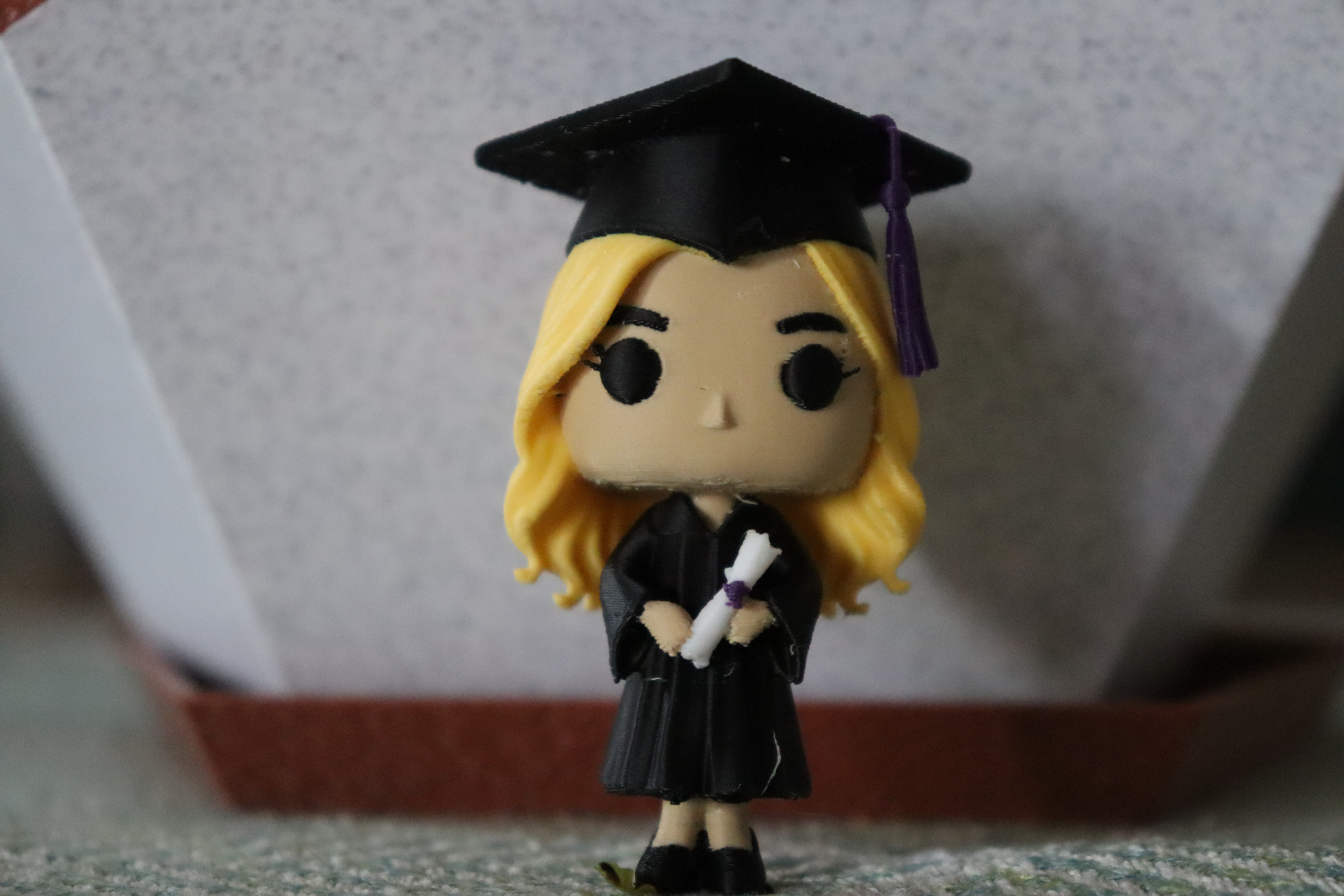 Miniatura 2 do modelo 3D Graduada cabello largo
