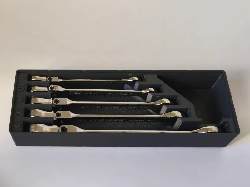 Parkside articulated spanner Gridfinity tray V2