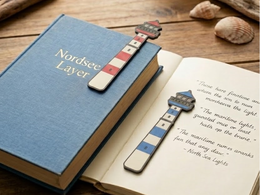 Leuchtturm Lesezeichen Set