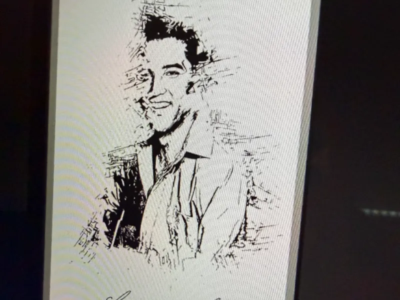 Elvis Schwarz weiß