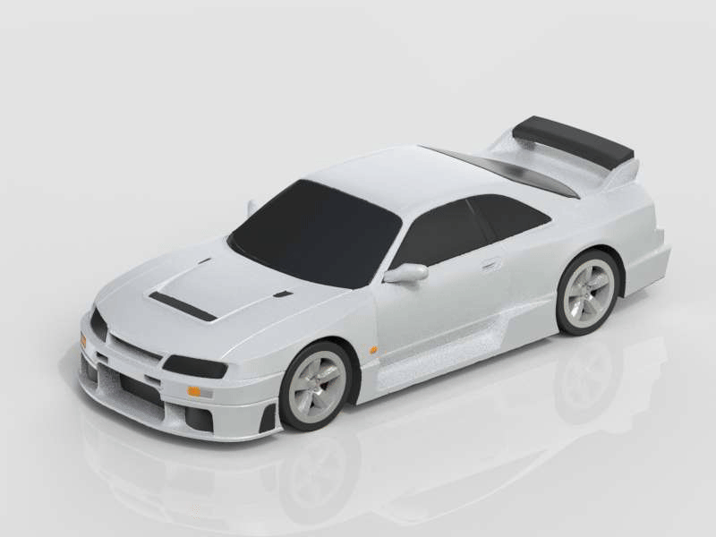 【Nissan】尼桑日产 Skyline GT-R R33 超跑 带底座展示架 组装/轮胎可动