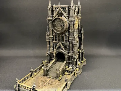 Bloodborne Clock Dice Tower