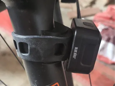 Mount bike light on fork tube?
