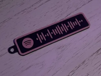 Billie Eilish "NDA" spotify code keychain