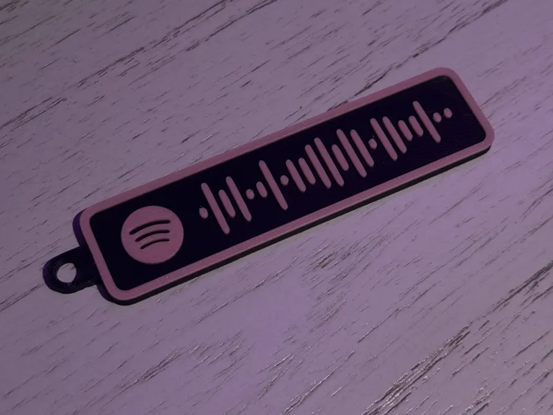 Billie Eilish "NDA" spotify code keychain 