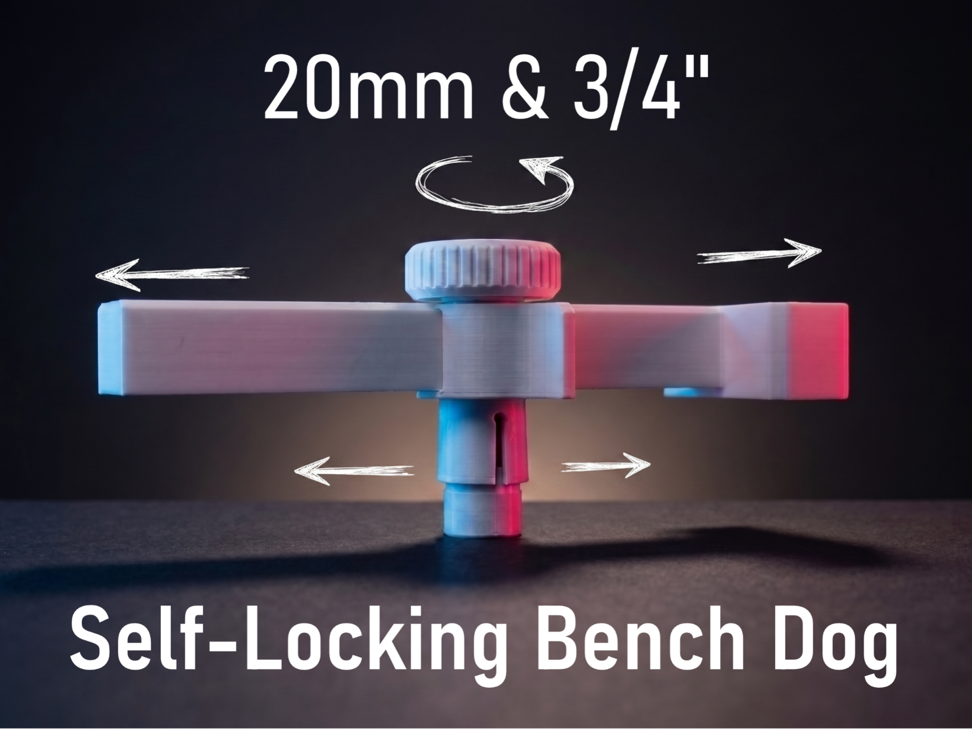 Self-Locking Bench Dog, Expanding Collet