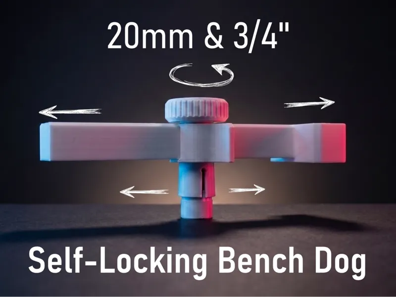 Self-Locking Bench Dog, Expanding Collet