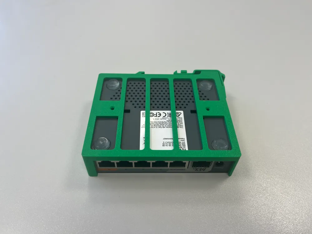 Mikrotik hEX S router DIN rail mount - Free 3D Print Model - MakerWorld