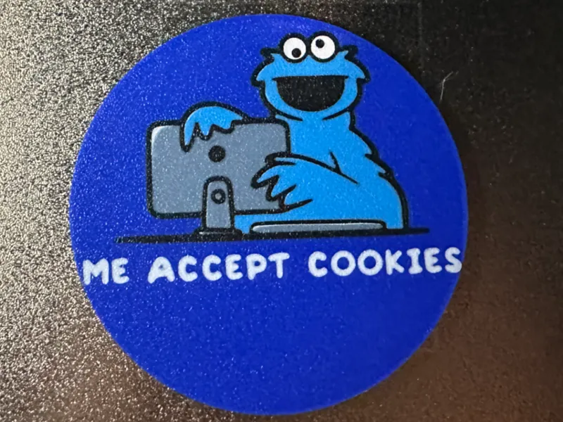 Me Accept Cookies Coaster