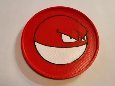 Voltorb drink coaster