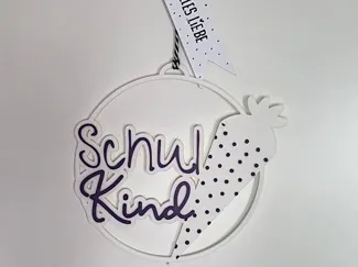 Schulkind - Loop zur Einschulung als Deko