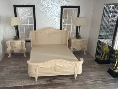 1:12 scale French bed