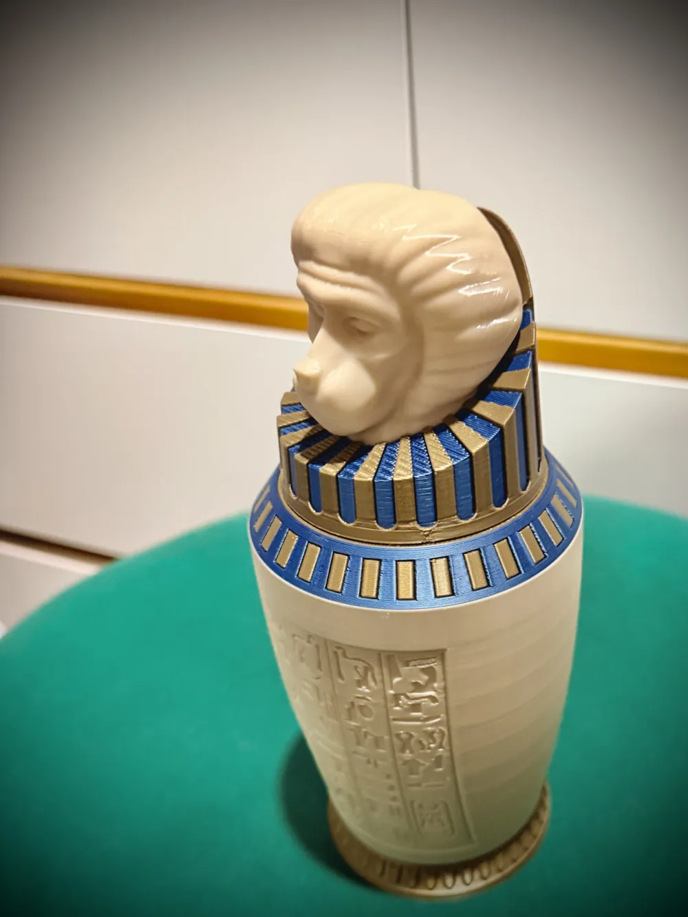 3Dプリント カノプス壺 ヒヒ レプリカ 「ハムナプトラ」 - 無料3D