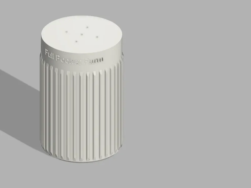 Salt and Pepper Shaker   (Full Pocket Farm)
