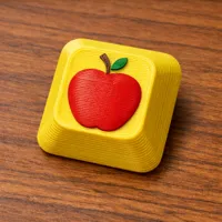 0.4mm nozzle, tri-colour apple