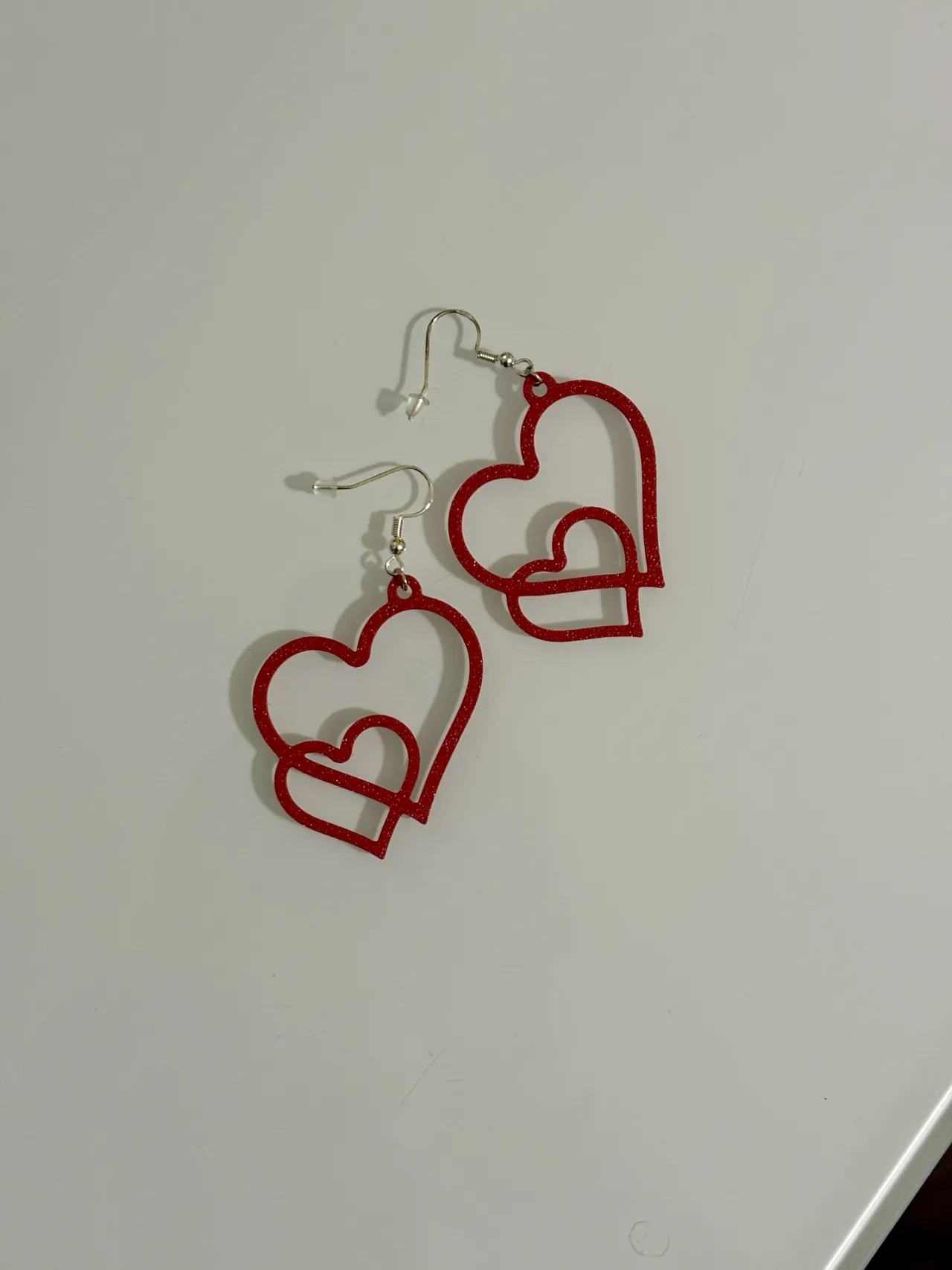 Orecchini doppio cuore idea regalo San Valentino view 2