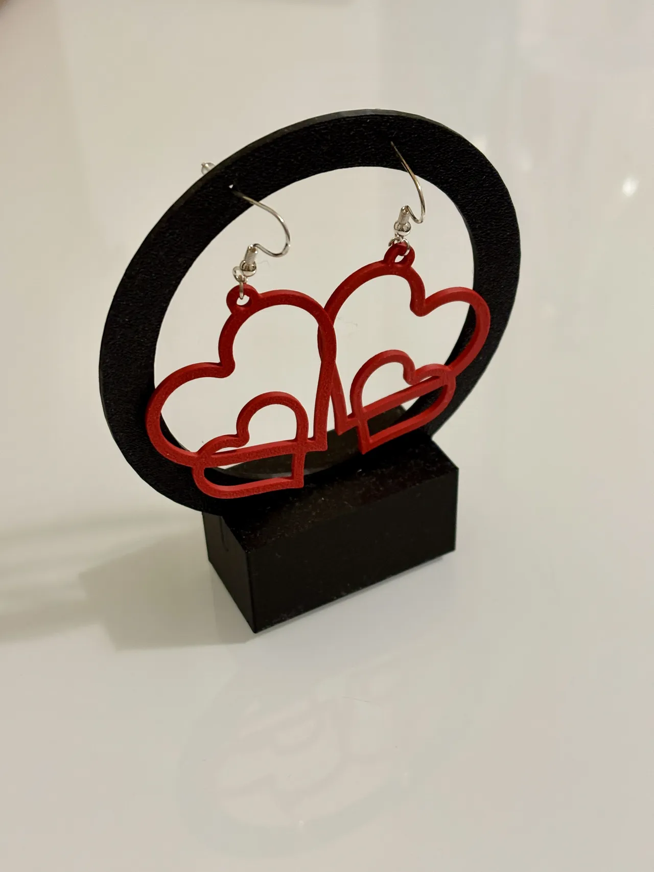 Orecchini doppio cuore idea regalo San Valentino view 4