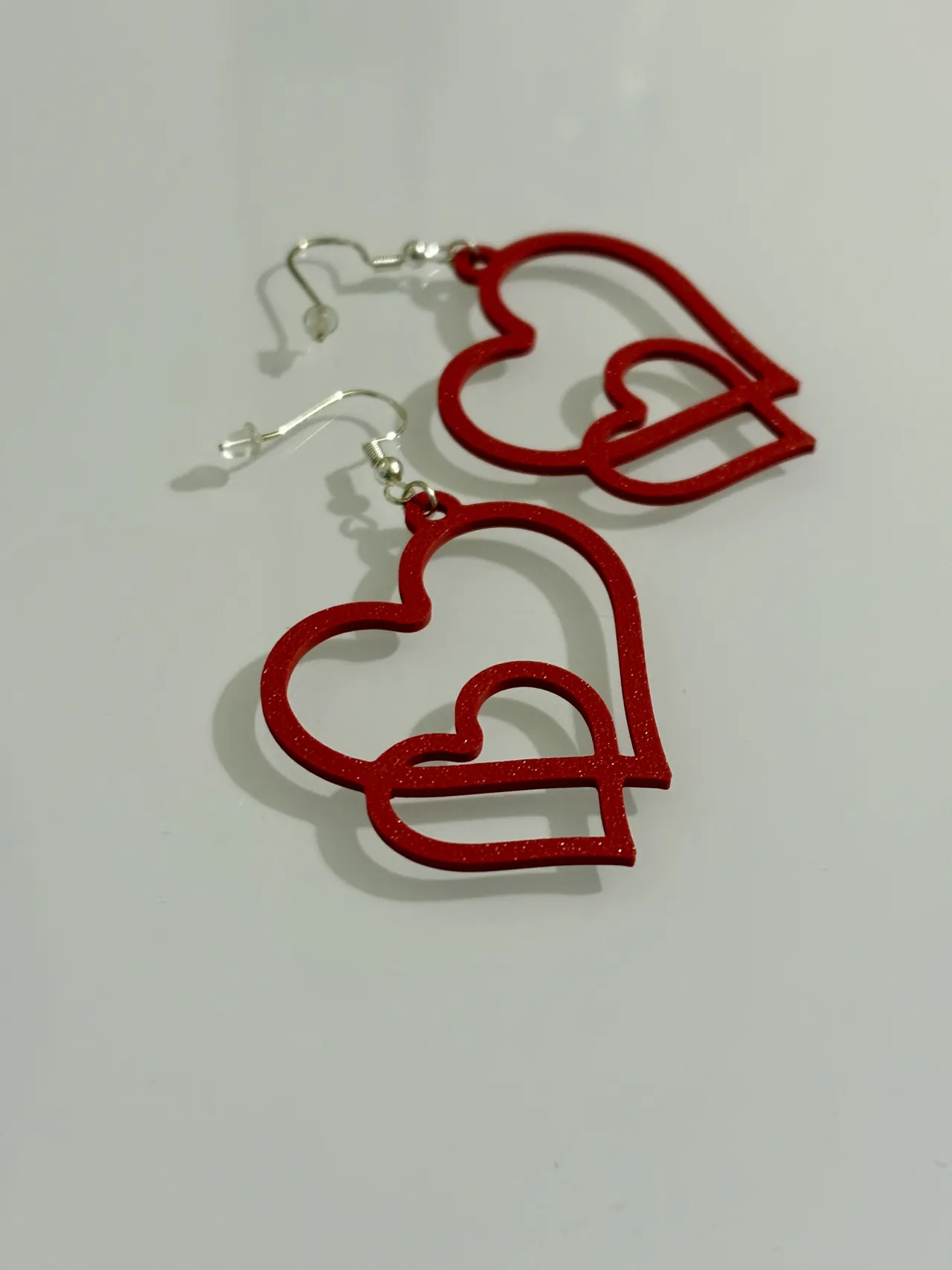 Orecchini doppio cuore idea regalo San Valentino view 3