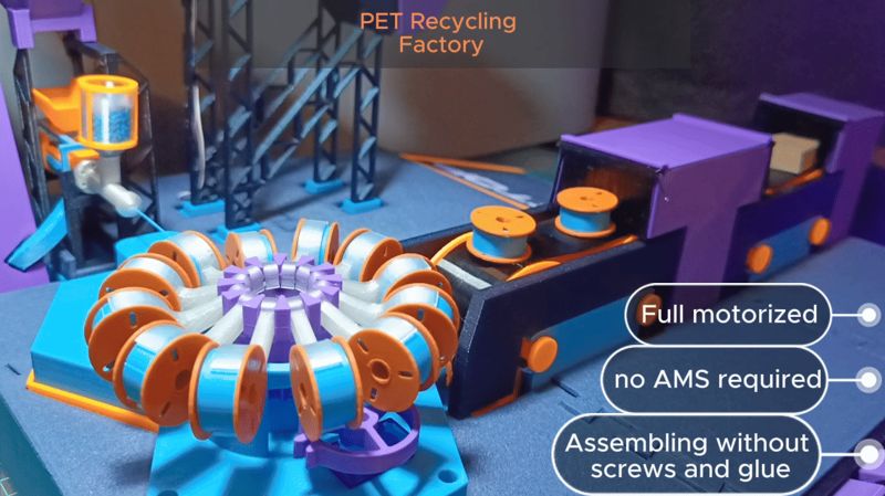 PET bottle recycling factory