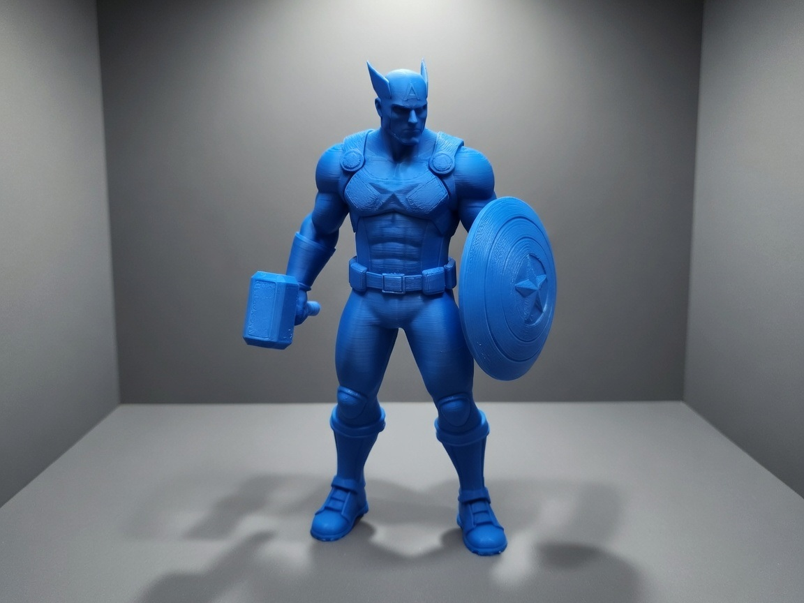 Captain America mit Schild und Hammer