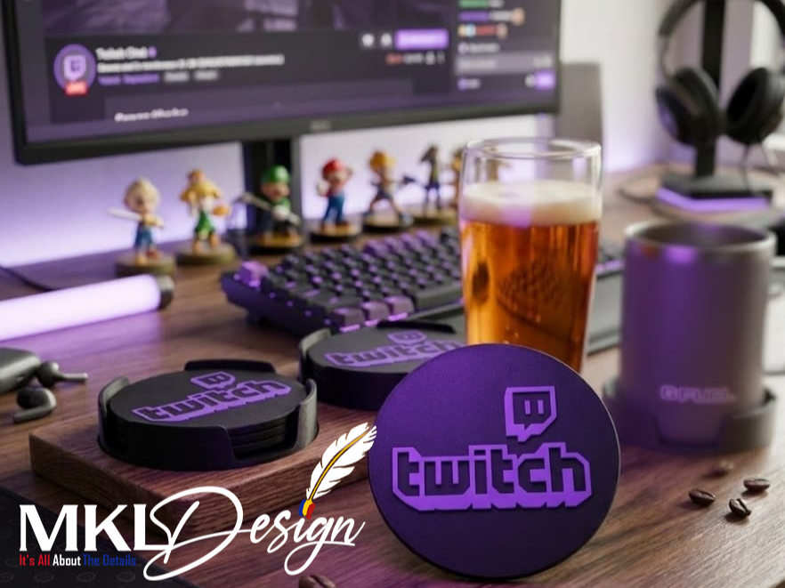 Twitch Creator Coaster Color&Stackable Holder