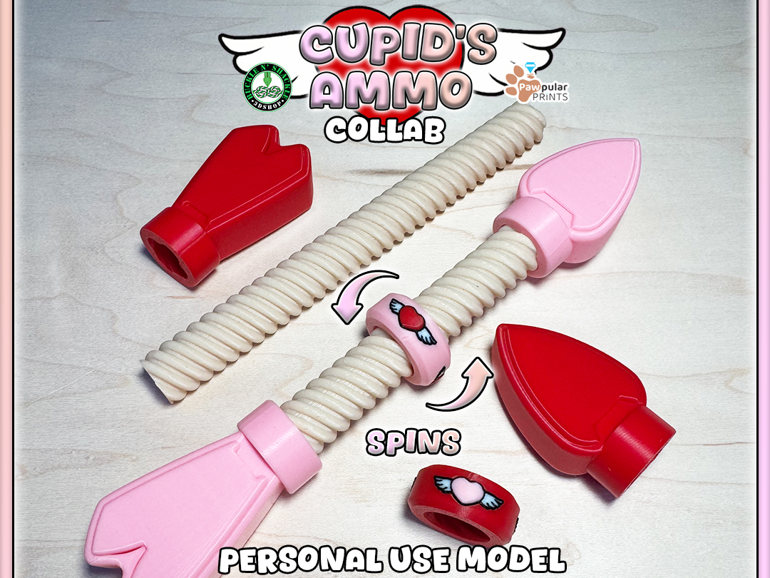 Cupid's Ammo Fidget Bolt - Pawpular Prints Collab