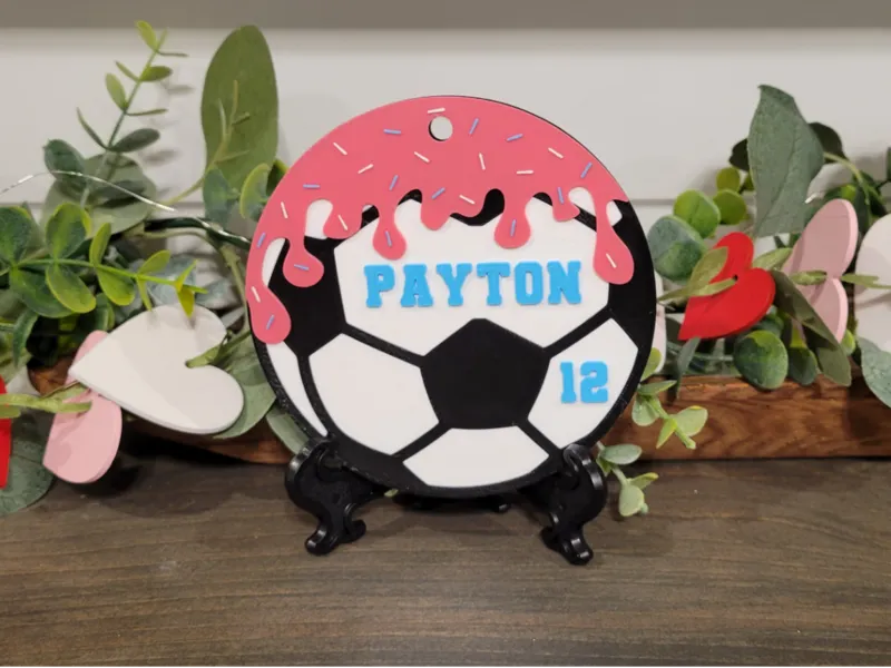 Drip Soccer Ball Bag Tag