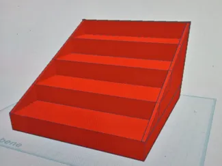 Etagere Treppe beleuchtet Aufsteller