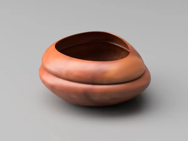 Vase et pot aux courbes organiques