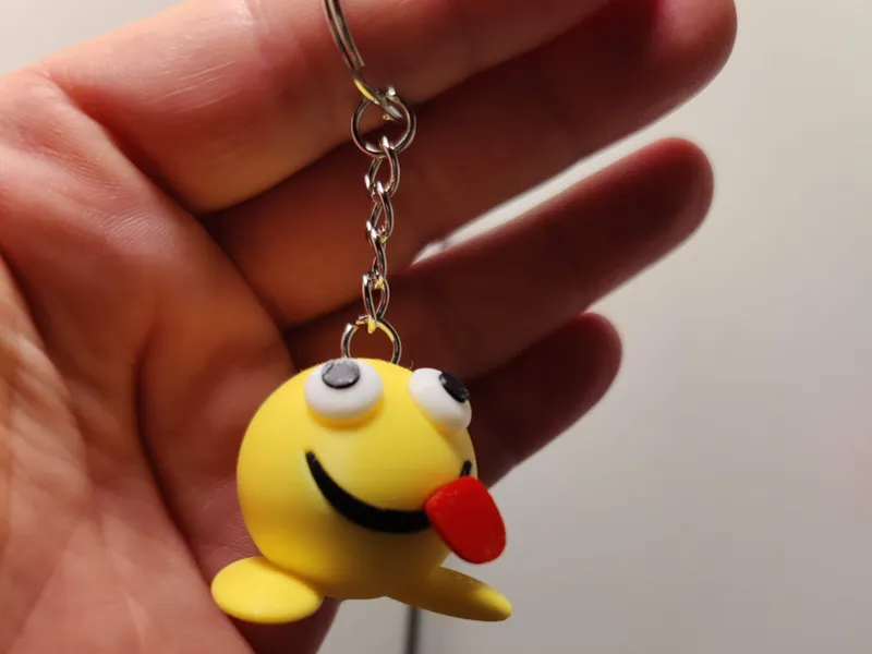 Emoji Tongue keychain