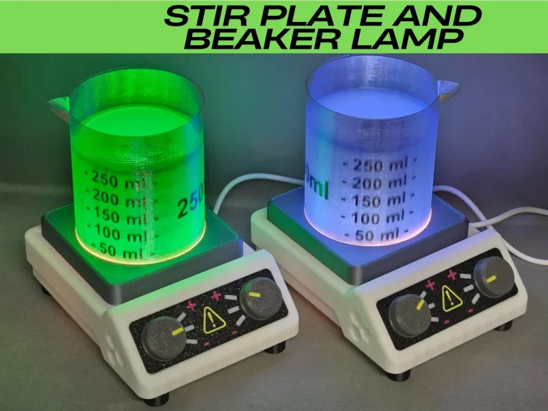 Stir Plate and Beaker Lamp