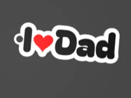 “I Dad Keychain”
