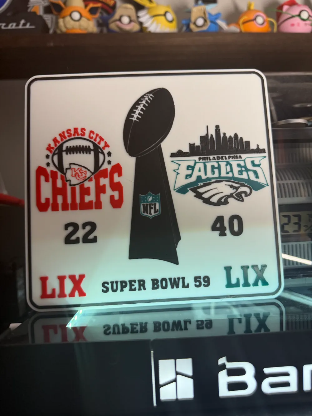 PHILADELPHIA EAGLES SUPERBOWL 59 WITH SCORE by 3Dprinting4fun - MakerWorld