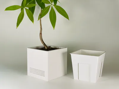 Classic Square Planter 100mm/Inner and Outer Pots Separable/Pot Set