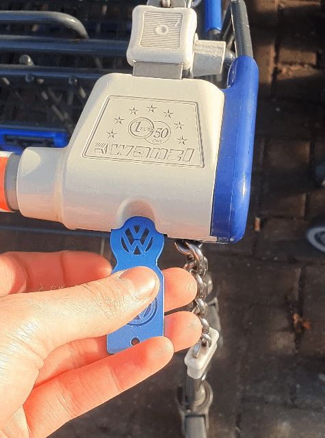 shopping cart token VW Volkswagen chip  key