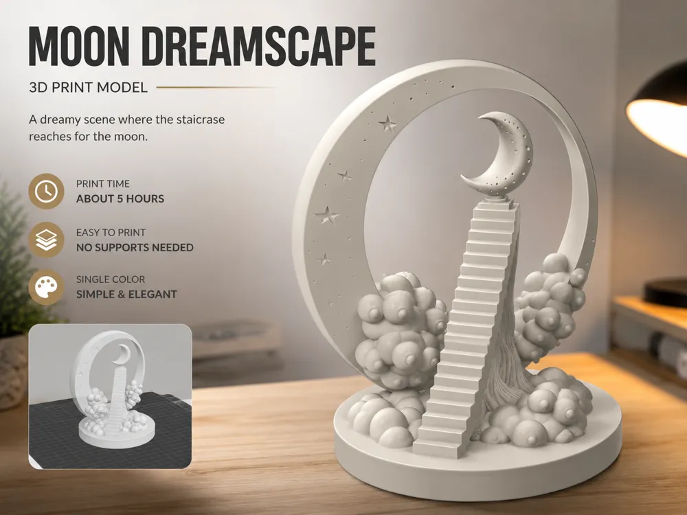 Caja o estuche: Moon Stairway. Referencia del modelo original.