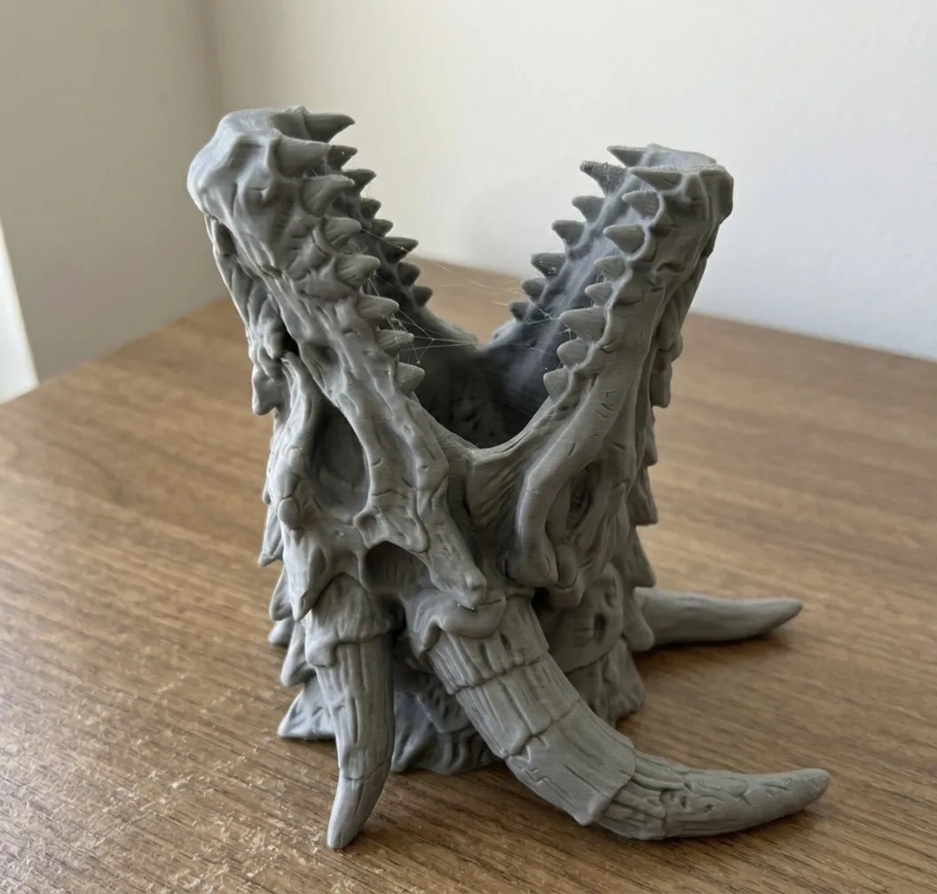 Dragon Skull Pen Holder – Ancient Relic view 2
