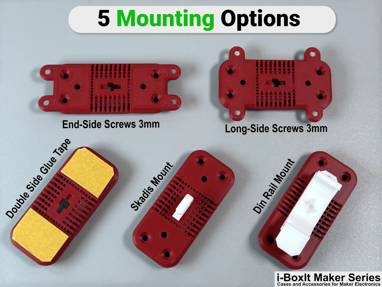 LM2596 Buck Converter Case | Snap-Fit | Options view 2