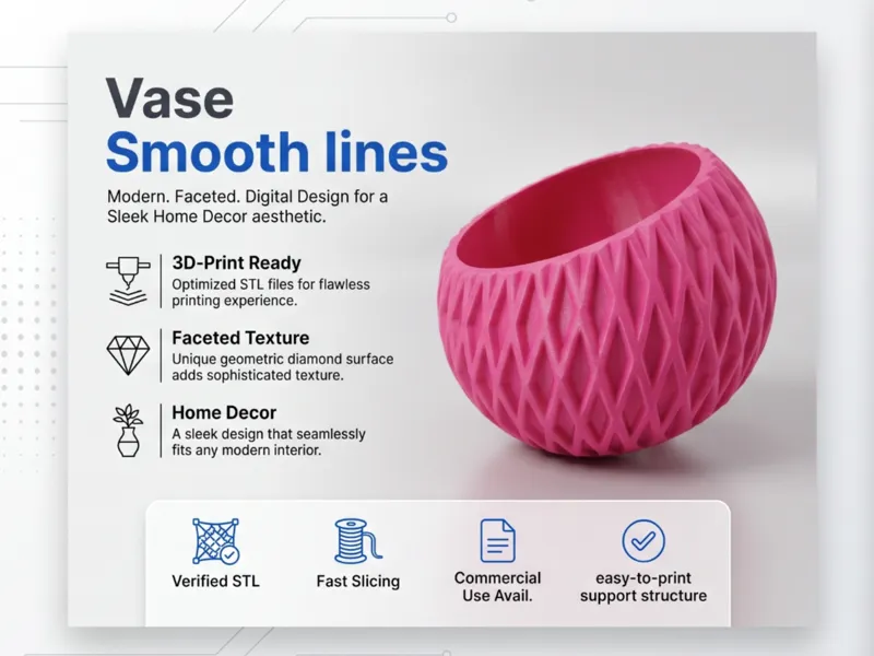 Vase smooth lines
