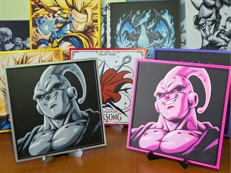 Majin Buu 3D Wall Art – Anime Decor STL 