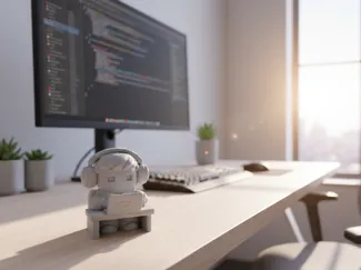 Chibi Programmer - Minimalist Desk Toy & Gift