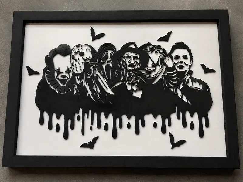 Horror Movie 3D Picture Frame
