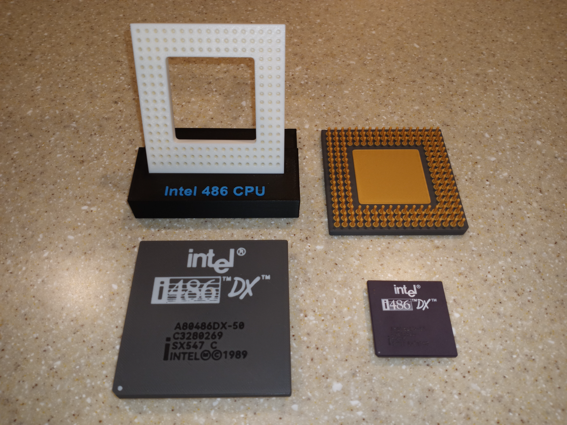 Intel 486DX CPU Model With Display Socket