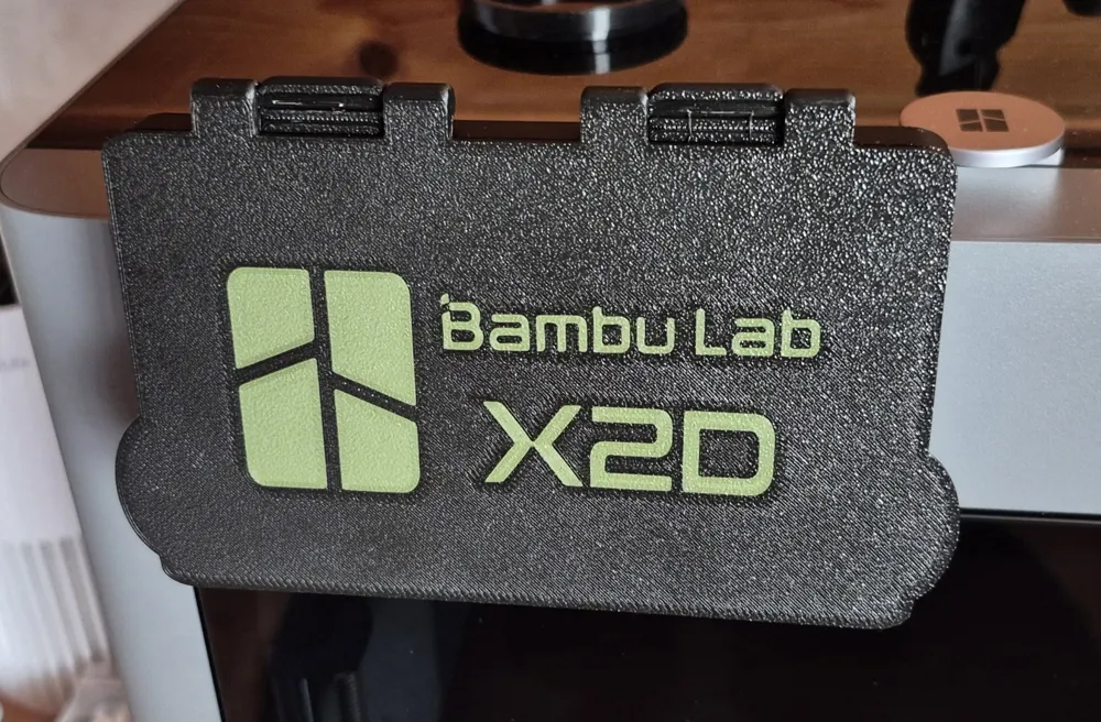 X2D Display Protector with Frame Plug-in Hinge. - Free 3D Print Model ...